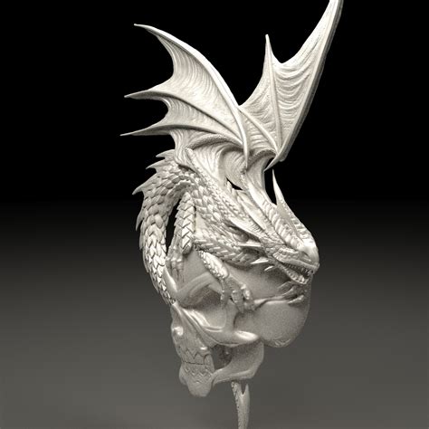 Free 3D File Dragon 3D STL Model For CNC Router 3D Design High Quality