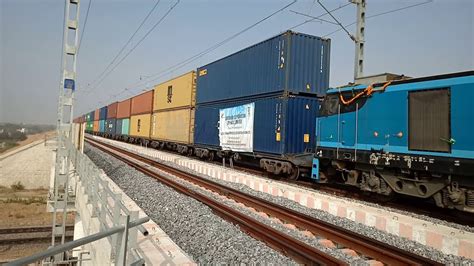 World First Electric Double Stack Container Train Inaugural Train Run