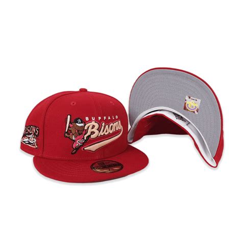 New Era Buffalo Bisons Red/Grey UV 59FIFTY Fitted Hat