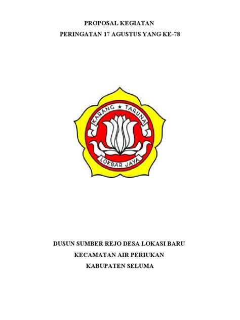 Contoh Proposal 17 Agustus Pdf