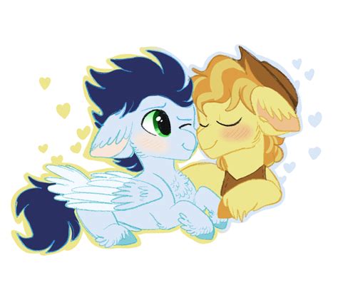 Safe Artist Moccabliss Braeburn Soarin Pony Gay Lying
