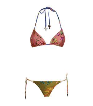 Womens Zimmermann Pink Tropicana Mini Triangle Bikini Harrods Uk