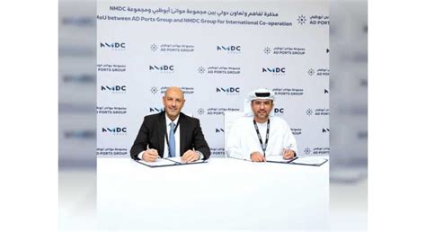 Nmdc Group Signs International Cooperation Agreement With Ad Ports