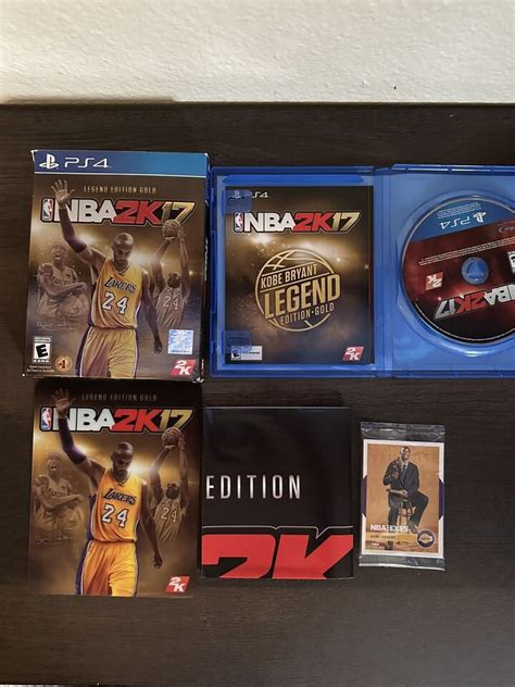 Nba 2k17 Legend Edition Gold Ps4 Complete With Card Poster And Magnet Ebay