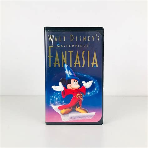 Walt Disney S Fantasia Movie Vhs Tape Animated Etsy