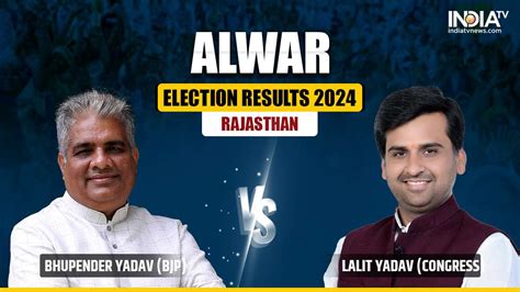 Alwar Election Results Bjp S Bhupender Yadav Leads Against