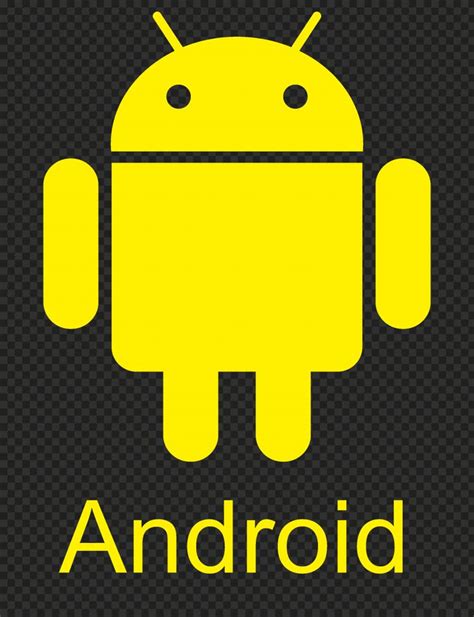 Download Yellow Android Robot Logo Icon PNG