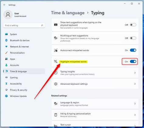 How To Enable Or Disable The Feature That Highlights Misspelled Words