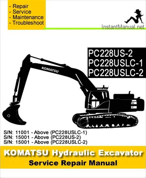 Komatsu Pc228us 2 Pc228uslc 1 Pc228uslc 2 Hydraulic Excavator Service Repair Manual