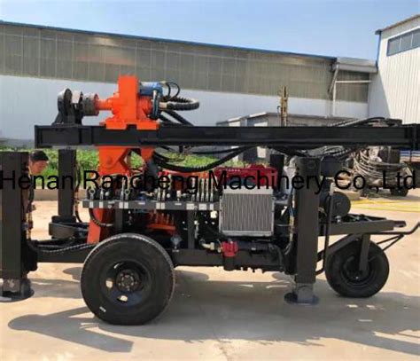 Drilling Depth 150m Trailer Mounted Portable Water Well Drilling Rig