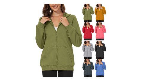 Womens Soft Fleece Lined Full Zip Up Hoodie 2 Pack Coupon Codes