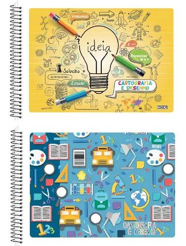 Cuaderno de cartografía simple São Domingos 48 hojas lisas 1 unidad