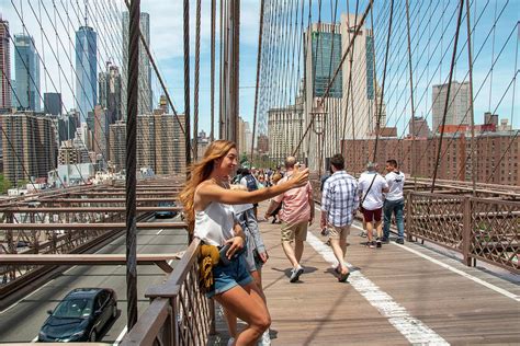 Selfie On Brooklyn Bridge Photograph By Michael Kerr