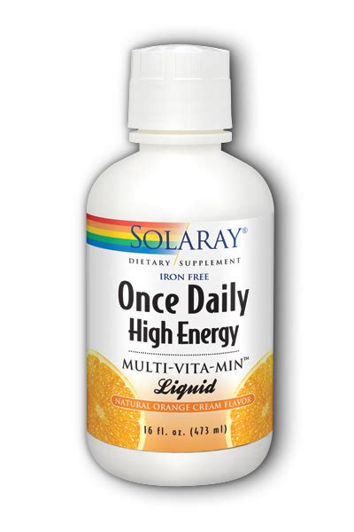 Solaray Once Daily High Energy Multi Vita Min 60ct Save Big At Vitanet® Llc