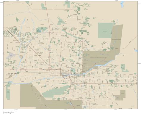 Phoenix Metro Area Wall Map By Map Resources Mapsales