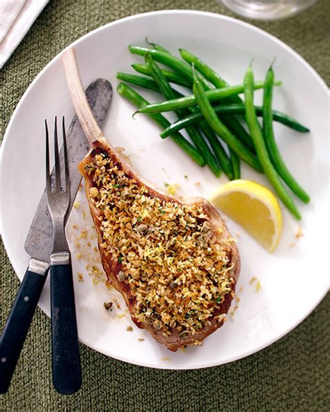 Lemon Caper Veal Chops Ontario Veal Appeal