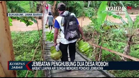 Warga Nekad Lewati Dan Turun Sungai Untuk Ke Desa Sebelah Video