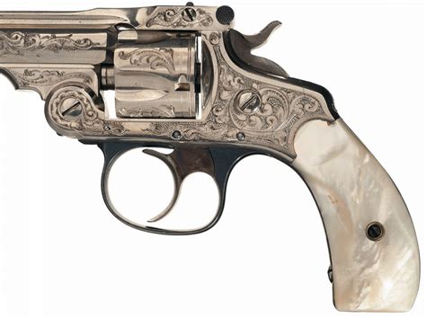 Engraved Smith And Wesson Th Model Double Action Revolver With Custom