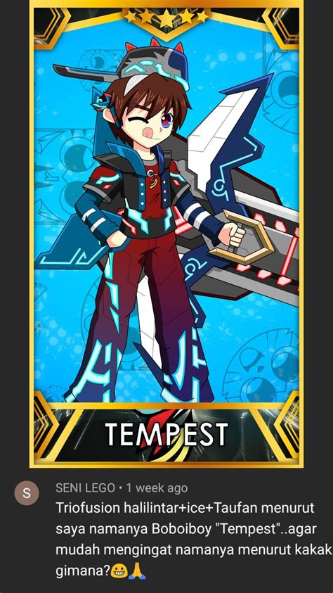 Boboiboy Fusion Boboiboy Tempest