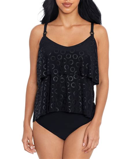 Magicsuit Cosmos Grace Tankini Swim Top And Solid Jersey Brief Shirred Swim Bottom Dillards