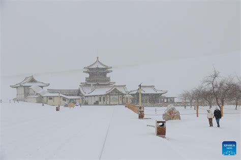 Snow Scenery In Dunhuang Nw China Xinhua