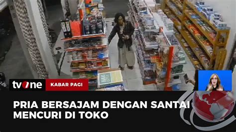 Detik Detik Pria Bersenjata Tajam Rampok Toko Kabar Pagi TvOne YouTube