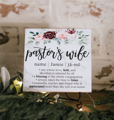 Pastors Wife Appreciation Day Tile Plaque T And Stand Etsy Schweiz