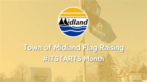 Town Of Midland Flag Raising Itstarts Month Youtube