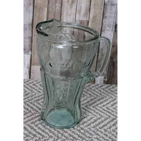 Coca Cola Dining Vintage Coca Cola Georgia Green 64 Oz Glass