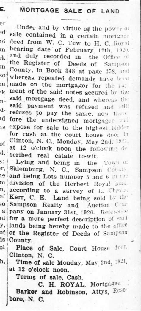 Article clipped from The Sampson Democrat - Newspapers.com