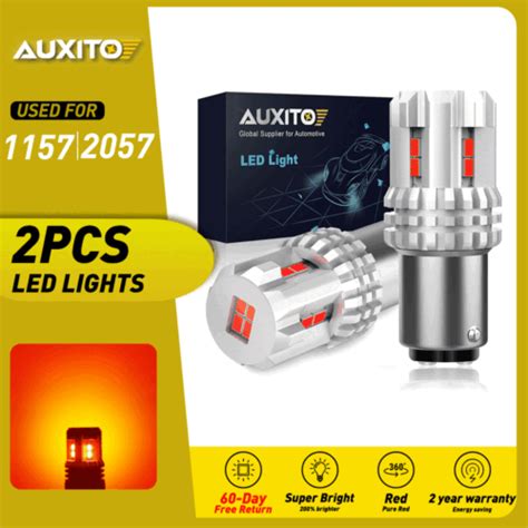 Auxito Pcs Led Brake Stop Tail Light Bulbs Red Super