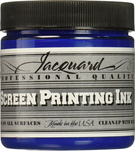 Jacquard Professional Screen Printing Inks 4oz Process Cyan Amazonfr