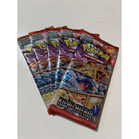 Jual Booster Pack Pokemon Kilau Hitam 3V3S Pokemon TCG Indonesia No