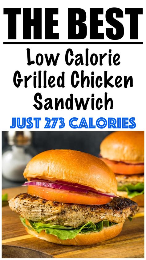 Low Calorie Grilled Chicken Sandwich - Lose Weight By Eating