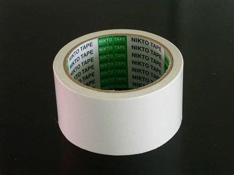 Double Sided Tissue Adhesive Tape Solvent Based Nikto Adhesive