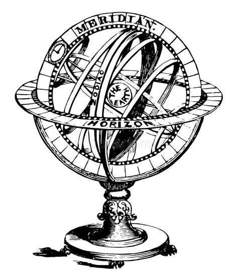 Armillary Sphere Drawing Stock Illustrations – 9 Armillary Sphere ...