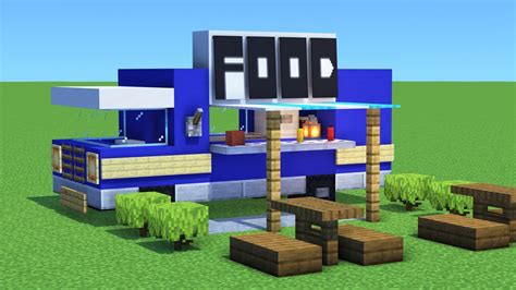 Minecraft Tutorial How To Make A Food Truck Fair Part 5 Youtube