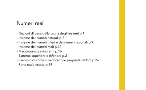 Numeri Reali Numeri Reali Nozioni Di Base Della Teoria Degli Insiemi