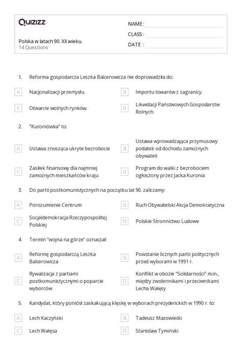 Ponad Rz D Federalny Arkuszy Roboczych Dla Klasa W Quizizz