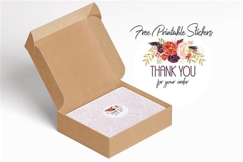 Thank You For Your Order Printable Stickers