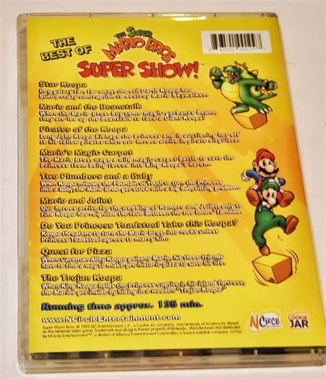 The Best Of Super Mario Bros Super Show Dvd 1989 843501001097 Ebay