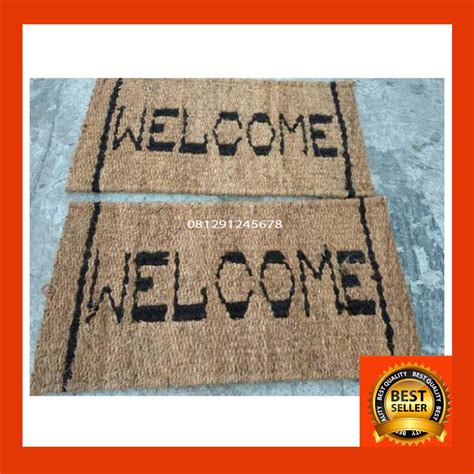 Jual Keset Kesed Alas Kaki Ijuk Sabut Kelapa Welcome X K Shopee