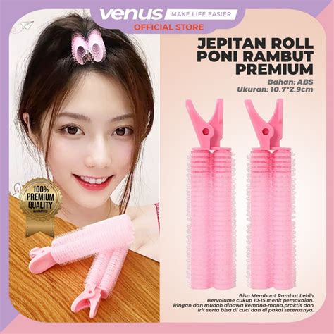 Jual VENUSJKT Jepitan Roll Poni Rambut PREMIUM Hair Root Fluffy Clip