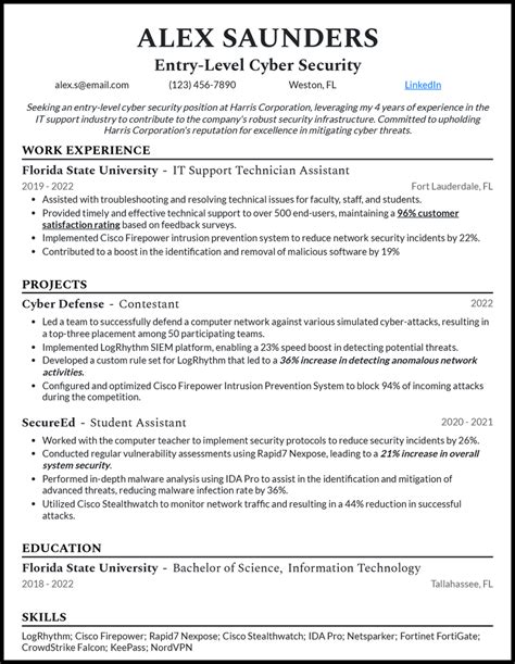 15 Cyber Security Resume Examples [& Templates]