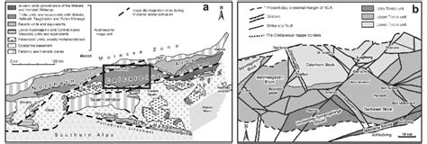 A Tectonic Sketch Map Of The Eastern Alps And Study Area Marked By The