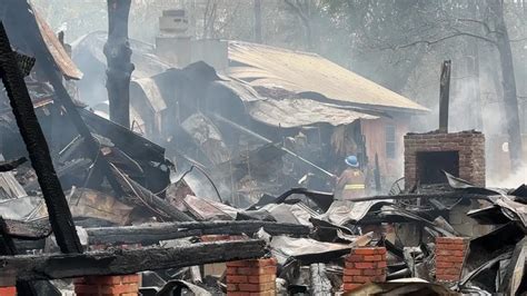 Santee Firefighters Extinguish Hot Spots At Lone Star Barbecue