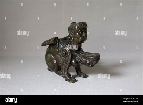 Workshop Of Andrea Riccio Oil Lamp In The Form Of A Sphinx 15201530