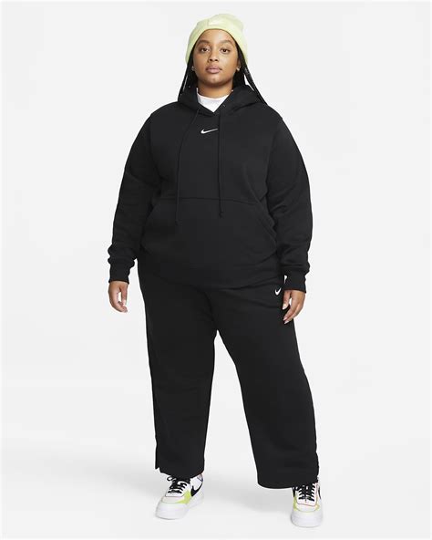 Nike Sportswear Phoenix Fleece Womens High Waisted Wide Leg Tracksuit Bottoms Plus Size Nike Au