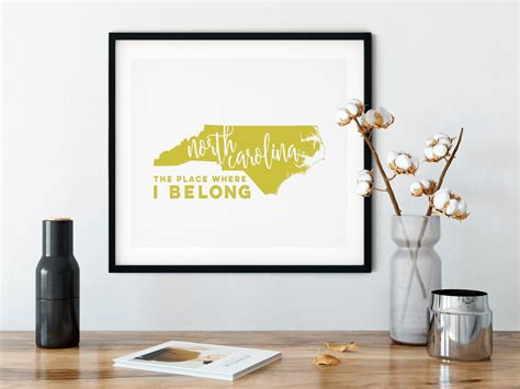 North Carolina wall art North Carolina home decor North | Etsy