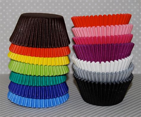 Cupcake Liners Solid Colored 50 Count Baking Cups Muffin